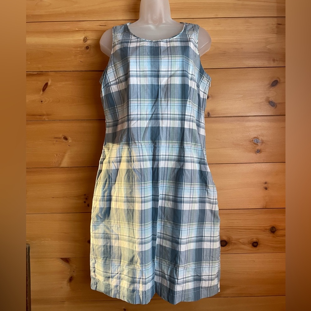 L.L.Bean plaid summer dress